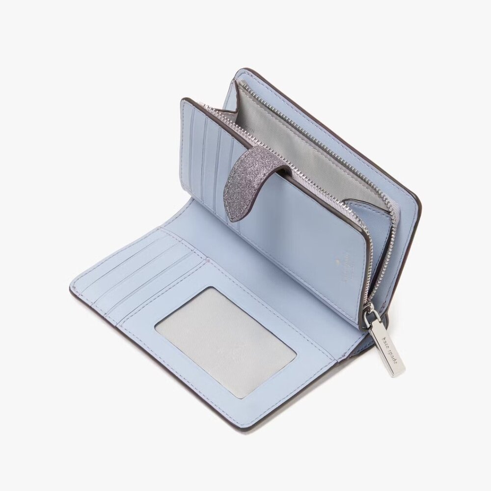 KATE SPADE SILVER TOTE & WALLET NIP - Picture 10 of 12